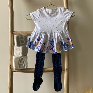 Cute dress and matching tights